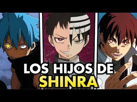 Todos los DESCENDIENTES de Shinra y de Fire Force en Soul Eater