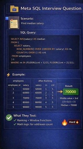 99% FAIL This SQL Question | Median Salary (FAANG Interview Level)