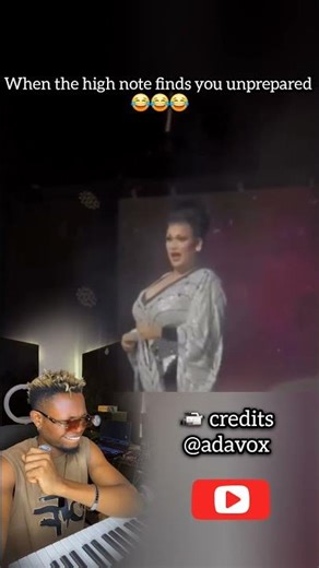 When the high note finds you unprepared 😂😂😂 📹 credits@adavox