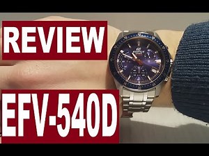 Review Casio Edifice EFV-540D-1A manual 5563 module