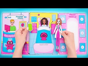 Building an Amazing Paper Hospital! 💉 Fun Step-by-Step Craft! 🎨