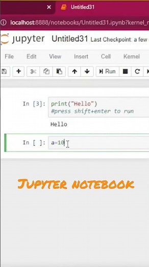 Python Programming in jupyter notebook #nehamaam #learncoding #python #jupyternotebook #anaconda