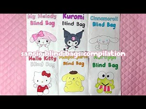 🎀paper diy🎀 SANRIO Blind Bags Compilation | ASMR | applefrog