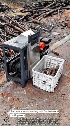 Automatic wood cutting tool for fast wood cutting work