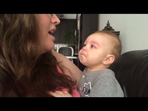 Baby Gets Emotional When Mom Sings Opera!