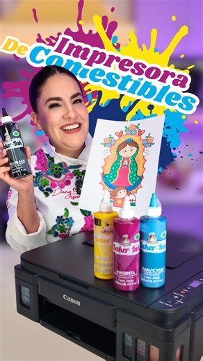 Dany Orsan 💖 Daniela Orsan on Instagram: "Hoy te muestro paso a paso cómo usar una impresora Canon para impresión comestible y llevar tus diseños directo a tus postres de forma práctica y profesional ✨💖 Es perfecta para imprimir en 🍚 hoja de arroz, 🍬 hoja de azúcar y 🍫 sweet transfer. En el video verás desde la configuración hasta la aplicación final, ideal para que tus pasteles, galletas y decoraciones queden con un acabado limpio, definido y súper cute 🎀🧁 Además, usando el código **DANY