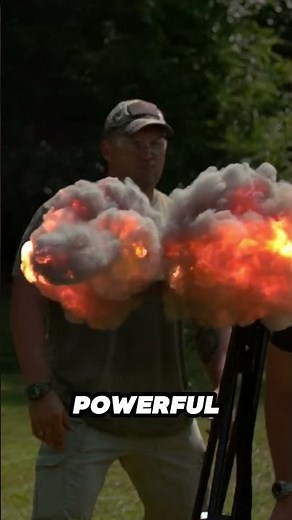 What Does the World's Largest Hunting Rifle Do to a Human? 🧍‍♂️➗🔫😱 #facts