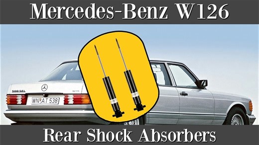 Mercedes Benz W126 - How to replace your rear shocks suspension tutorial