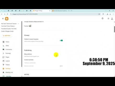 🕒 How To Set Time Zone & Other Important Settings on Blogger | Step-by-Step Guide 2025