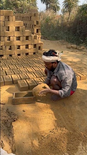 Amazing Village Brick Making | From Soil to Solid Bricks | Full Process #brickmaking #claybricks