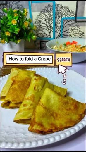 Easy ¼ Triangle Fold Crepe Tutorial