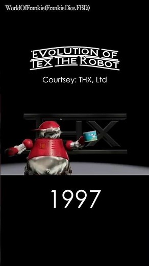Evolution Of: Tex The Robot from ‪@THXLtd‬ (1996-2020) #textherobot #evolution #evolutions #retro