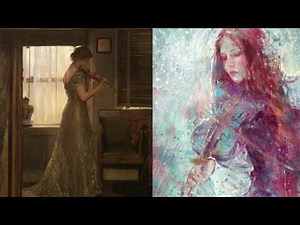 Rock cover with the violin - instrumental music collection