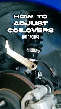 How to adjust ride height on BC Racing coilovers #subaru #wrx #bcracing #coilovers #cars