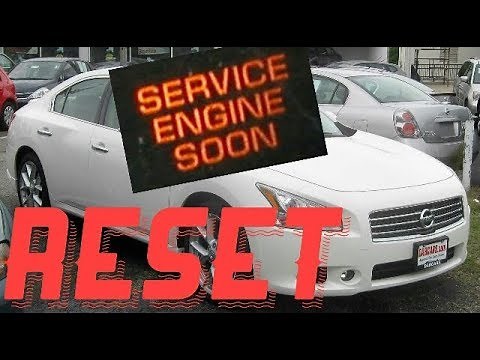 How to reset Service Engine soon Light on a 2011 Nissan Maxima.....
