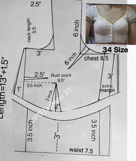 simple belt blouse drafting ✂️3 tucks blouse cutting #blouse #fashion