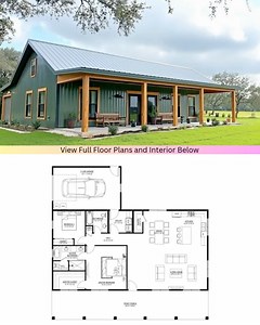 The ultimate flex space solution. Design a home that truly works for you. See plan here -> https://www.barndominiumlife.com/barndominium-plans/bco-40025/ | Barndominium Plans