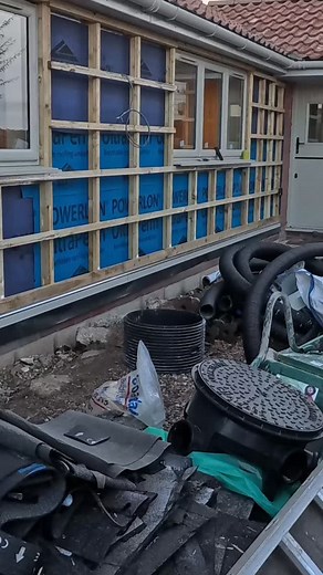 Millboard cladding #millboard #cladding #sitework #onthetools | D C Kitchen Installs