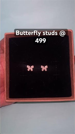 Butterfly studs#🧚‍♀️#earstuds💎#trendingshorts #viral #shortsfeed #jewellery#new