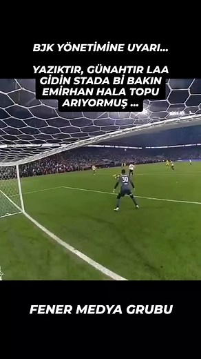 BJK YÖNETİMİNE UYARI... 🦅 YAZIKTIR, GÜNAHTIR LAA GİDİN STADA Bİ BAKIN EMİRHAN HALA TOPU ARIYORMUŞ... ⚽️ #FenerMedyaGrubu #Fenerbahçe #Beşiktaş #DuranEmmi #Emirhan #KayıpAranıyor | Fener Medya Grubu
