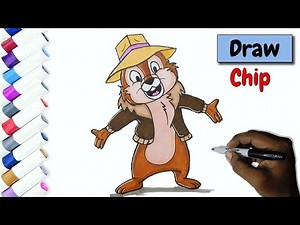 Drawing Chip !!! How To Draw Chip from Chip 'n' Dale