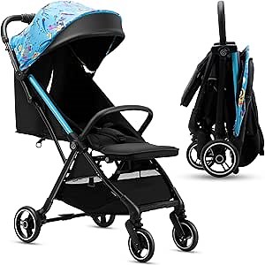 Royalbaby Lightweight Baby Stroller with Compact Fold, Toddler Travel Stroller for Airplane Friendly, Infant Umbrella Stroller with Oversized Canopy with Sun Visor