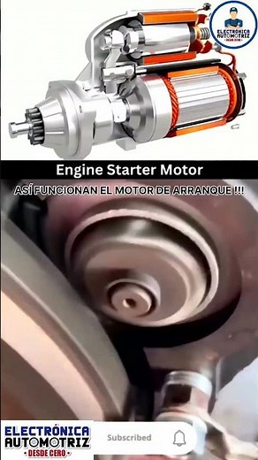 ASÍ FUNCIONA EL MOTOR DE ARRANQUE!!! #electronicaautomotriz #automobile