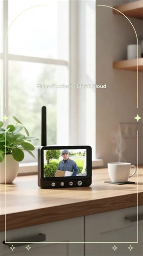 Wireless Video Doorbell with 512gb Free Cloud Storage, 4.5 Inch Monitor, Night Vision & Wide Angle Lens, Ideal for Home Security #electronics #phoneaccessories #smarttv #smartphones #gadgetfindsuk #firetv #homeaccessories #smartlifegadgets #digitalcameras #gadgetreview