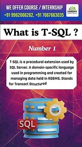 What is T-SQL ? | Learn T-SQL | Features of T-SQL | kaashiv venkat #sql #sqlforbeginners #t-sql