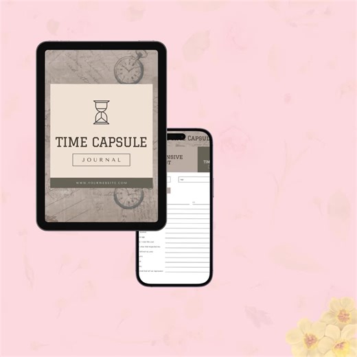 Time Capsule Journal Template: Keepsake Memory Book (PDF File) - Etsy