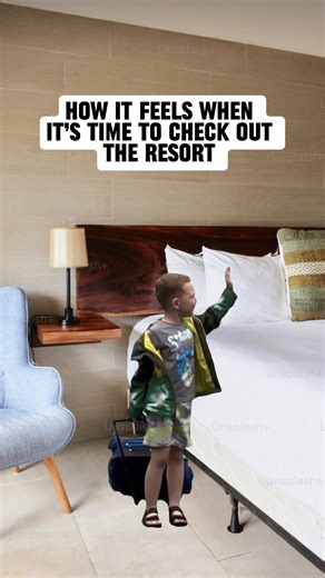 Hotel check out is the hardest part of the vacation 😫 #hotel #checkout #resortlife #traveling