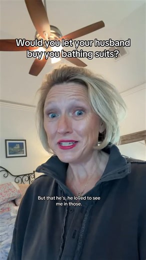 Lindsey Skinner Abbott on Instagram: "I let him@pick some bathing suits out for me! I laughed at first but then realized that he still see me in the body he met 28 years ago! Wow!#husband_wife #bathingsuit #husbandandwife #40s"