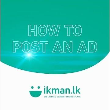 How to post an ad on ikman.lk