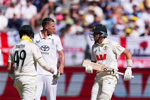 Marnus Labuschagne confronts Brydon Carse as tempers flare in Ashes first Test