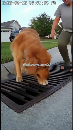 🐕Heartwarming Rescue: 🐕 Dog Rescues Kittens in Drain — Heroic Moment Caught on Camera!