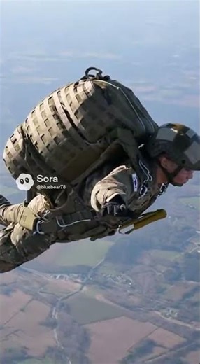 [AI Simulation] Machine Gun, 50kg Gear Elite Special Forces High Altitude Jump #SpecialForces