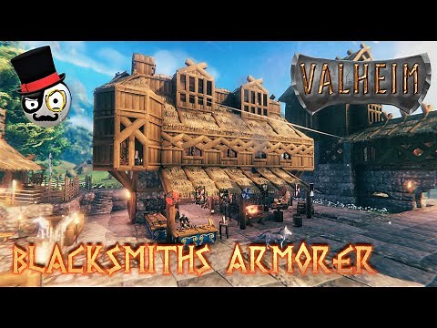 Valheim - Viking House Building Guide - Blacksmiths Armorer Design