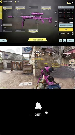 Best DL Q33 Loadout in COD Mobile 🎯 | Insane Sniping Gameplay #shorts