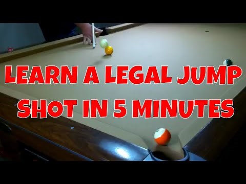 HOW TO JUMP A CUE BALL IN POOL-McDermott jump traing cue ball