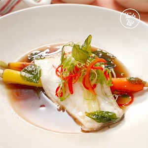 2.6M views · 10K reactions | This fish dish is easy to make and full of fresh umami flavors  Recipe: https://www.tasteshow.com/product/chinese-style-steamed-fish-fillet_16244.html | Taste Life | Facebook