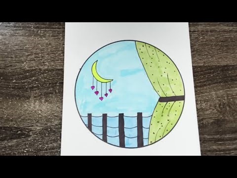 How to draw a beautiful View 🪟| MANN EASY DRAWINGS