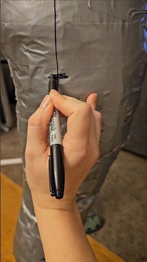 Making a full duct tape body suit be like: