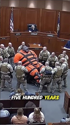 Inmate EXPLODES After Hearing 4,500-Year Sentence | Courtroom CCTV Footage