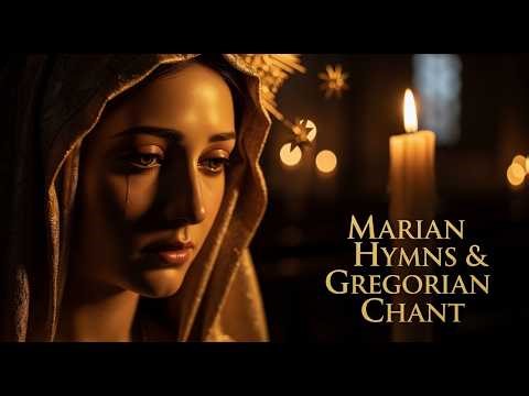Marian Hymns & Gregorian Chant | Peaceful Catholic Candlelight Music