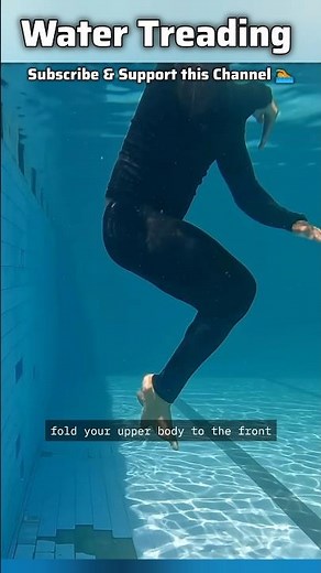 How to Stand in Deep Water - Water Treading, Swimming Tips 🏊 #swimming #swimmingpool