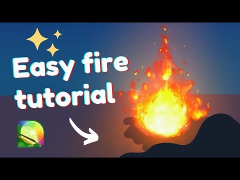 HOW TO PAINT FIRE ✦ Fire Tutorial in Paint Tool SAI ✦ Digital Art Tutorial For Beginners