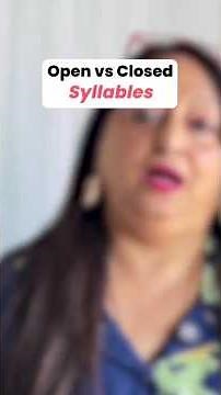 Open vs closed syllable.