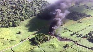 Gran explosión en un gasoducto de Pemex en México