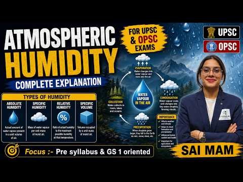 Atmospheric Humidity Explained | Complete Climatology for UPSC & OPSC 2026