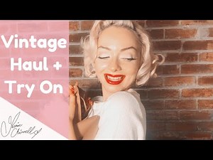 VINTAGE CLOTHING HAUL + TRY ON!